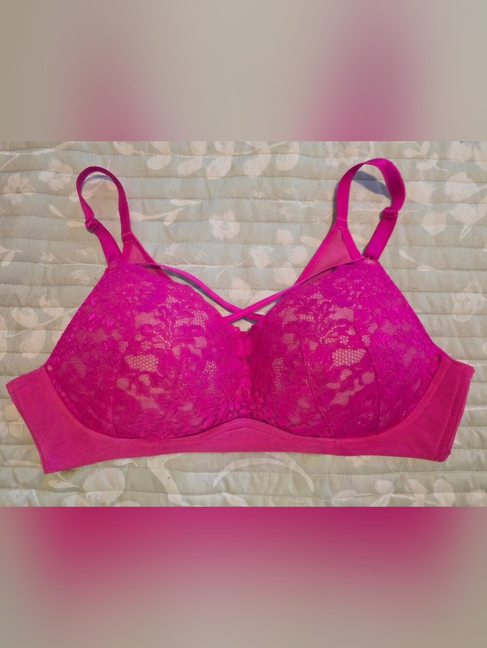 torrid Lace Push-Up Bra in Fuchsia Pink